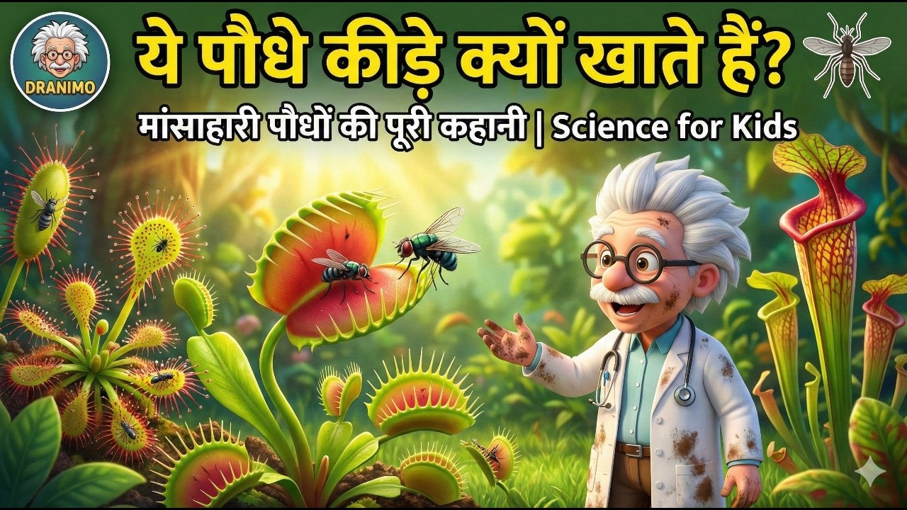 ये पौधे कीड़े क्यों खाते हैं? 🦟 | मांसाहारी पौधों की पूरी कहानी | Science for Kids
