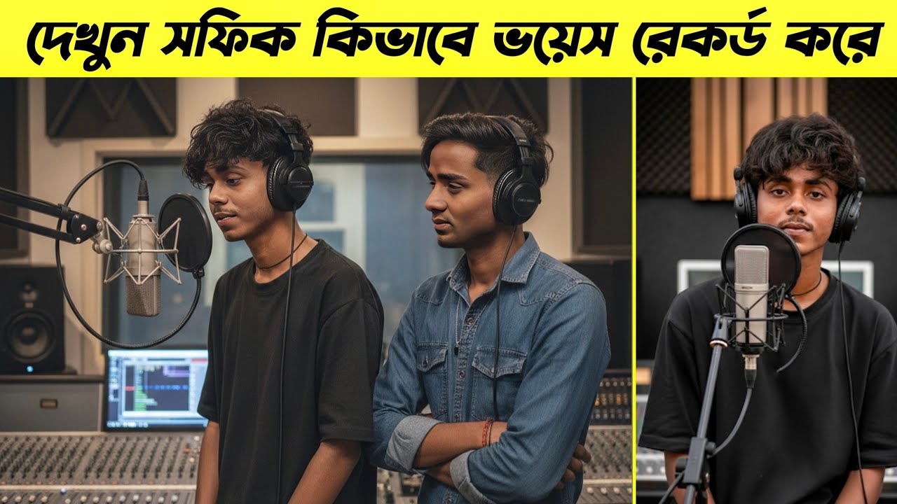 দেখুন সফিক কিভাবে ভয়েস রেকর্ড ও এডিট করে। Sofik Voice Record || Sofik Funny Video 