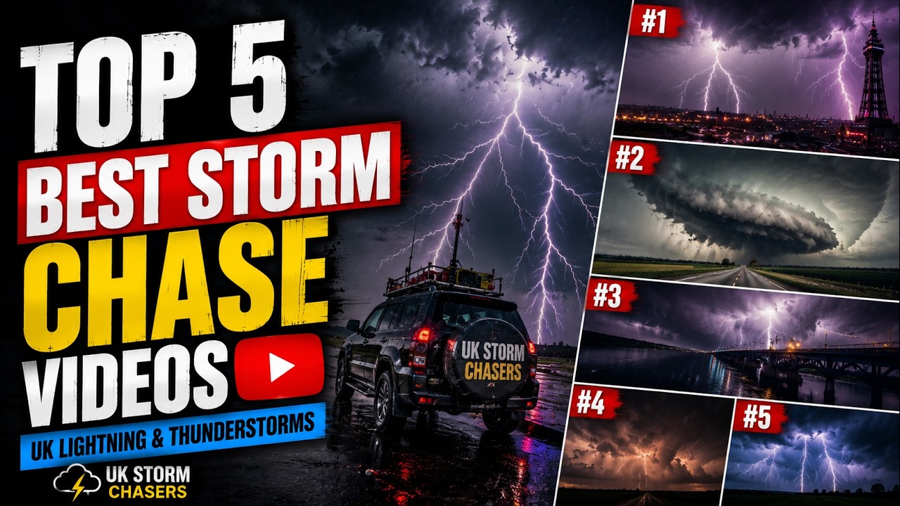 ТОП-5 ЛУЧШИХ ВИДЕО О ПОГОНЕ ЗА ШТОРМОМ | Молнии и грозы в Великобритании - UK Storm Chasers