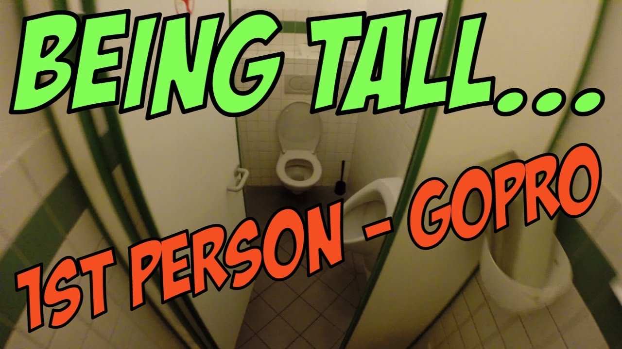 Being Tall In Public - Tall Guy POV - Head-mounted GoPro Camera