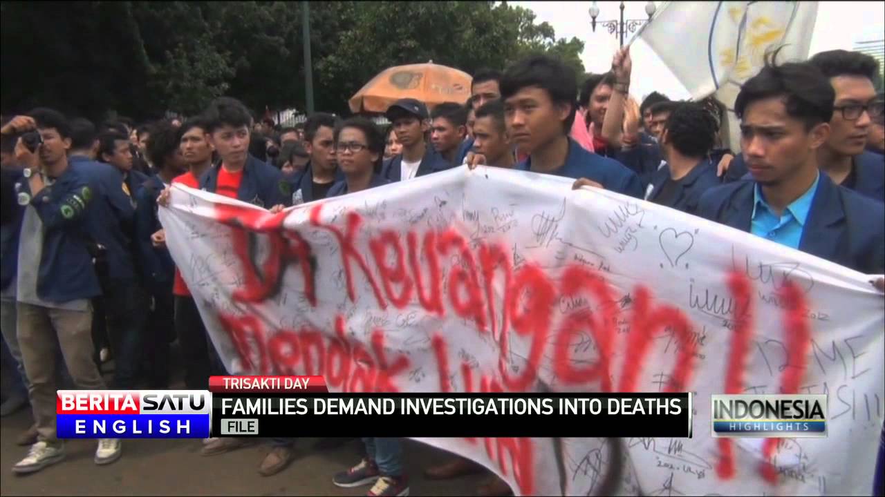 Jakarta Students March in Memory of 1998 Trisakti Student Shootings