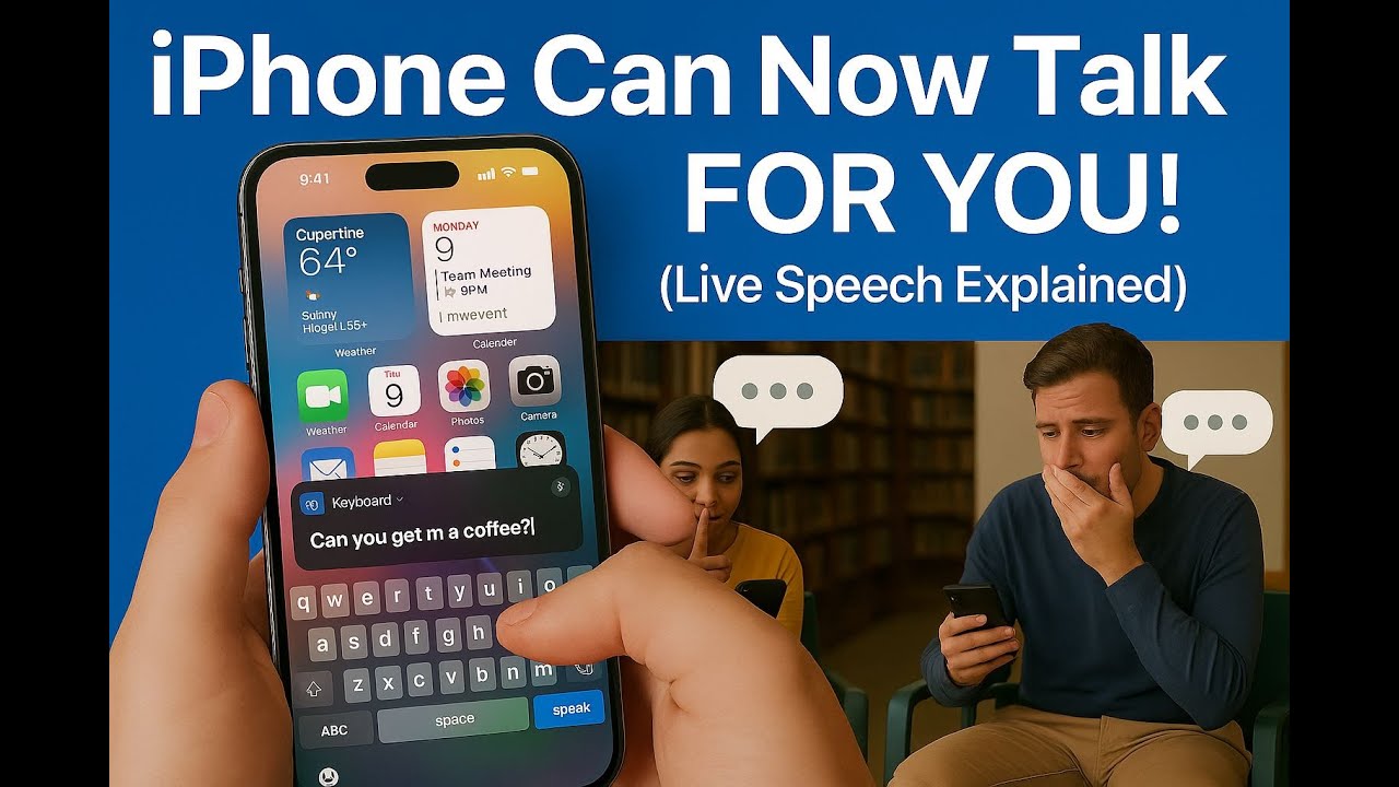 iPhone Can Now Talk FOR YOU! (Live Speech Explained)