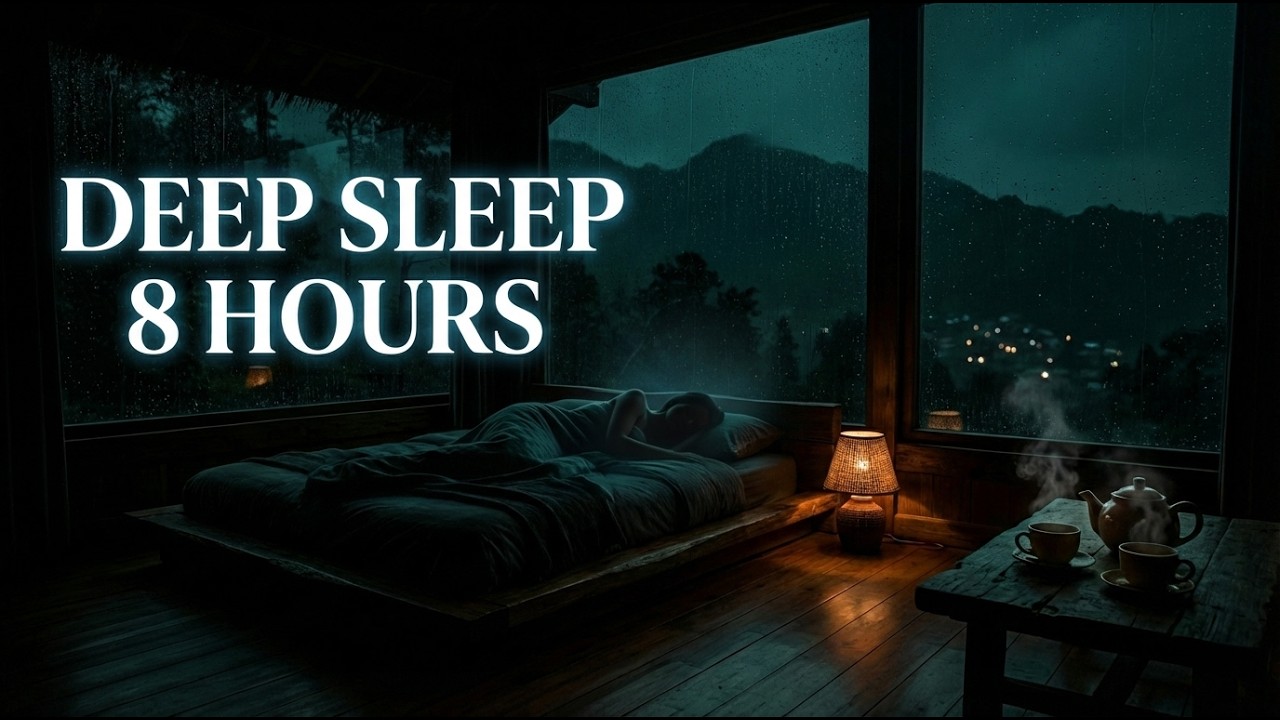Soft Night Rain No Thunder – 8 Hours Deep Sleep