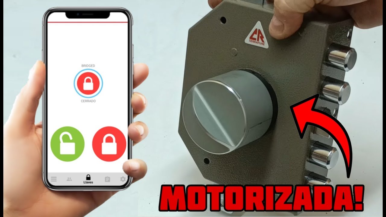 ⚙️ Cerradura sobrepuesta motorizada CR