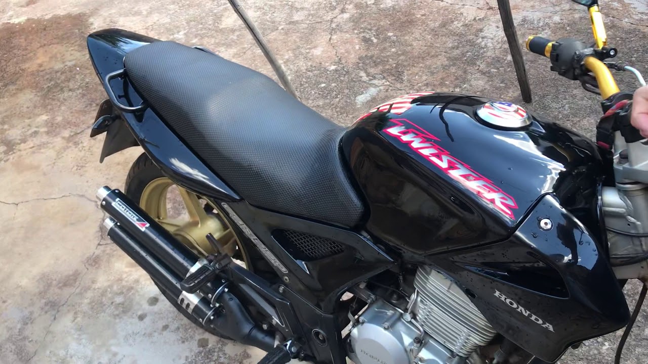 Escapamento Coyote Cano Duplo na Cbx 250 Twister 2001 a 2008.