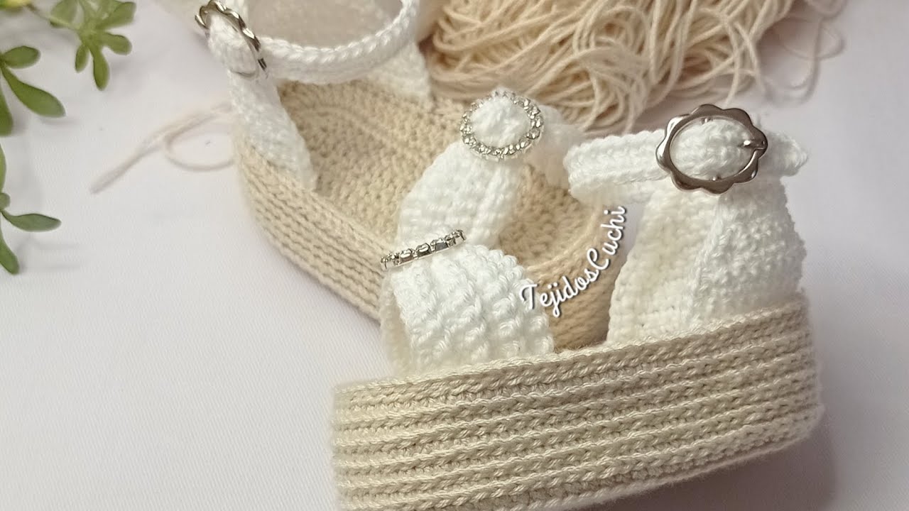 🌟 Tutorial de Sandalias Plataforma Tejidas a Crochet para Bebés con Personalidad