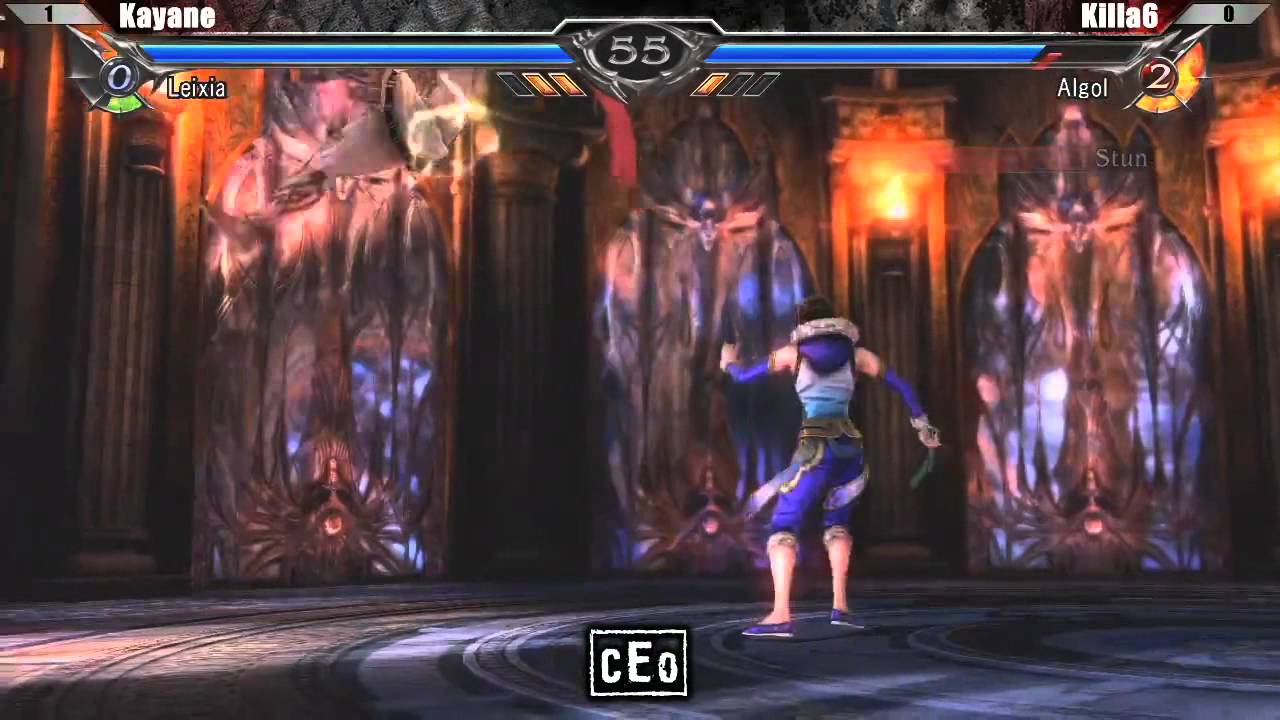 CEO 2012 Soul Calibur V Losers Semi Finals - Kayane (Leixia) VS Killa6 (Algol)