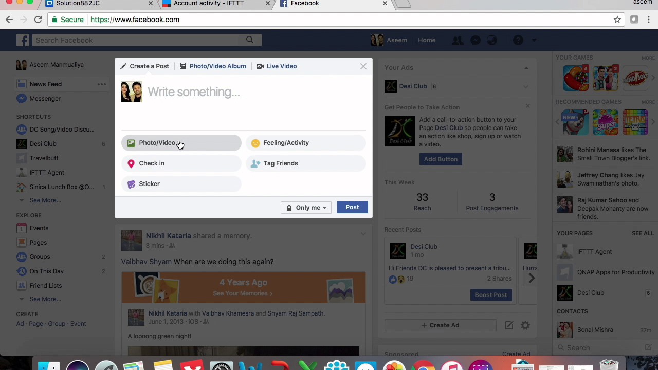 Backup FB photo posts to NAS