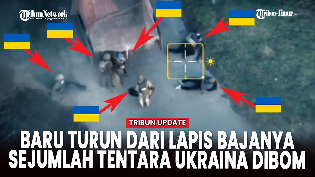 Drone Rusia Serang Tentara Ukraina yang Baru Turun dari Kendaraan Lapis Baja