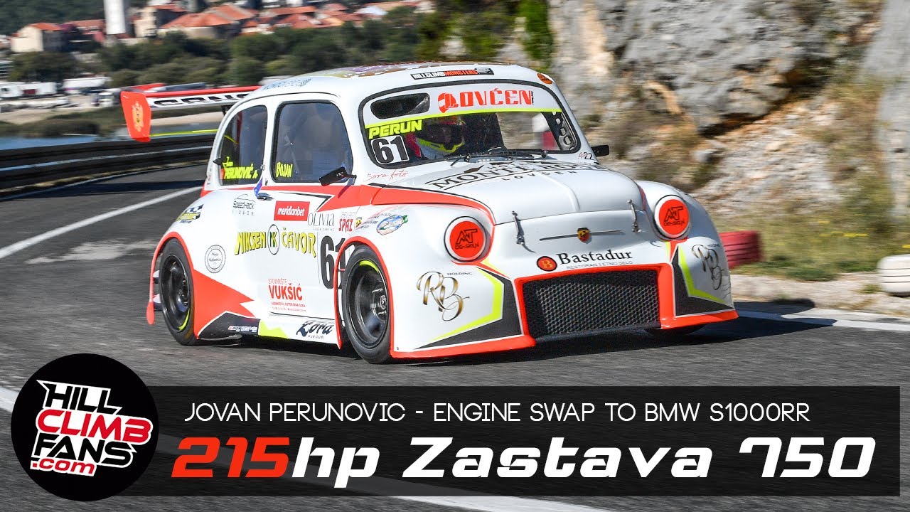 215hp Zastava 750 BMW S1000RR - Jovan Perunovic || Hill Climb Skradin 2023 +ONBOARD