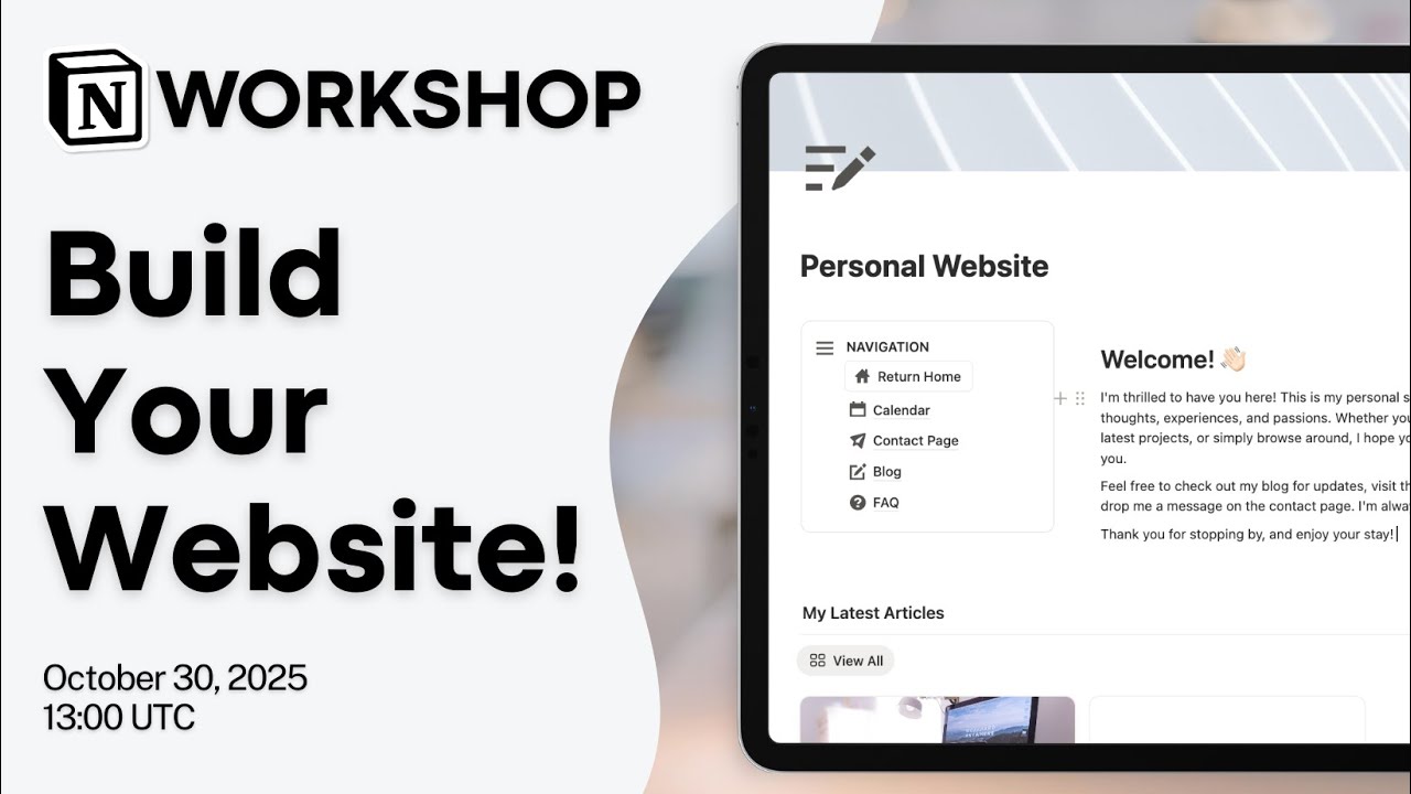 Мастер-класс Notion: как создать сайт в Notion?