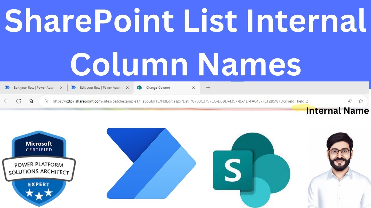 SharePoint List Internal Column Names Power Automate
