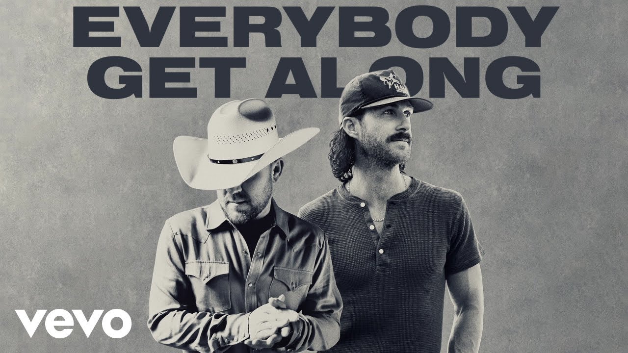 Justin Moore, Riley Green - Everybody Get Along (Lyric Video)