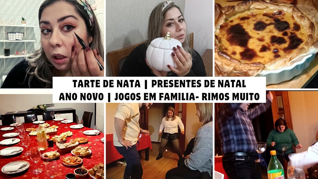 Tarte de Nata || Presentes de Natal || Ano Novo || Jogos em Família - Rimos muito
