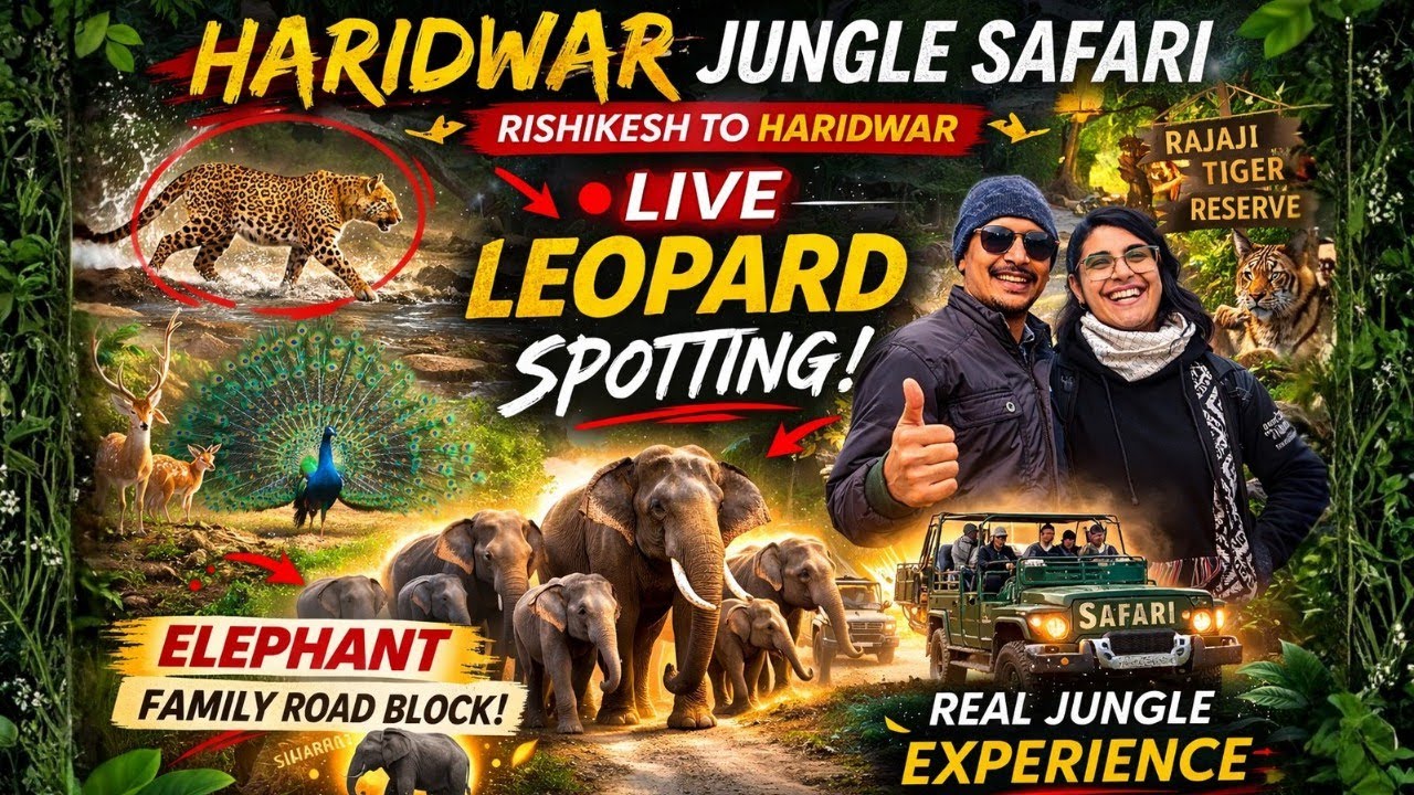 LIVE Leopard Spotting in Rajaji! 🐆 Haridwar Jungle Safari | Rishikesh to Rajaji Tiger Reserve
