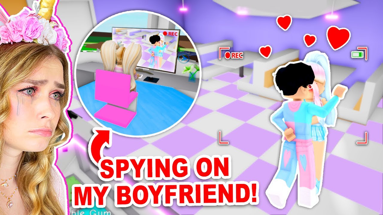 I used SECURITY CAMERAS To SPY On My BOYFRIEND In Brookhaven! (Roblox)