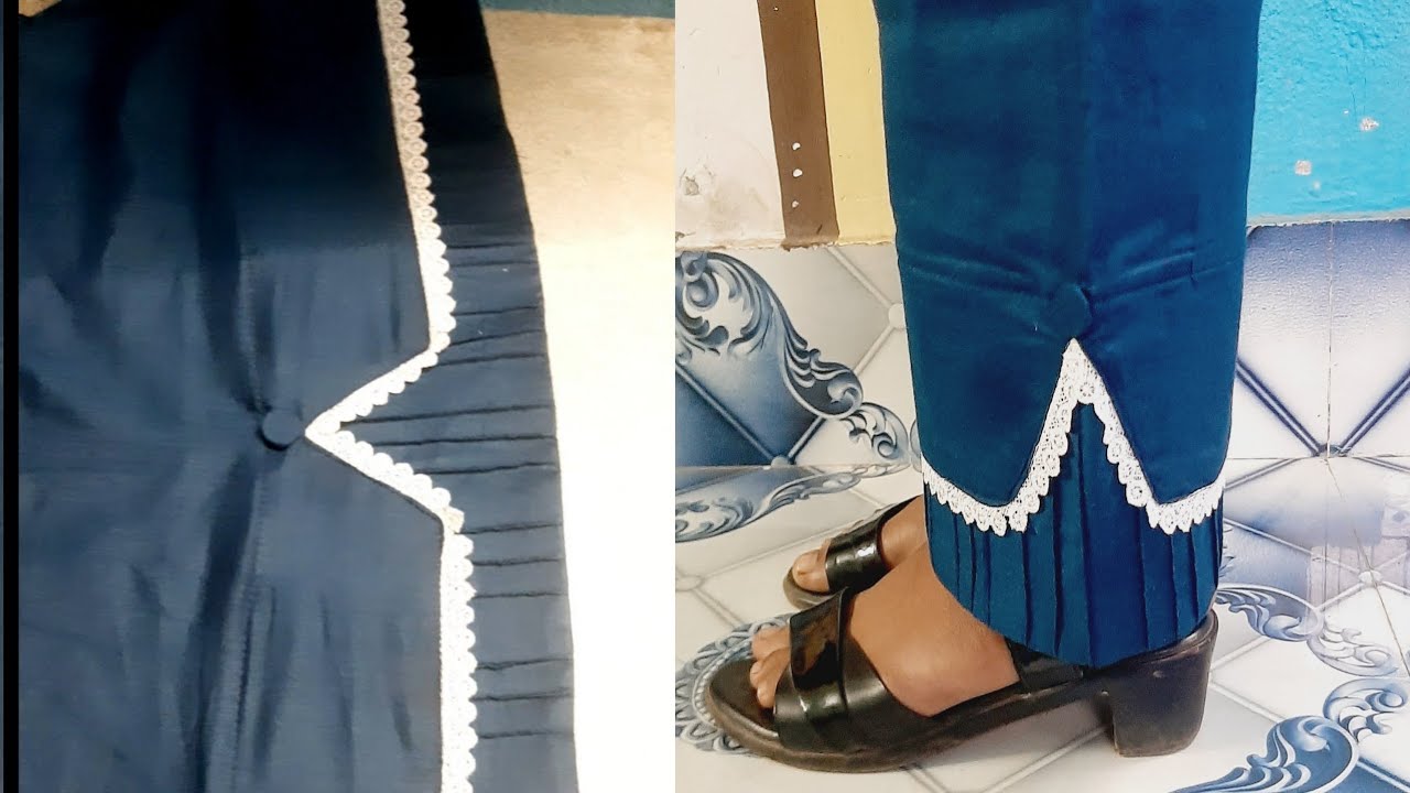 New trending trouser pant design cutting and stitching 👌|| Pant pajama cutting and stitching||Plazzo