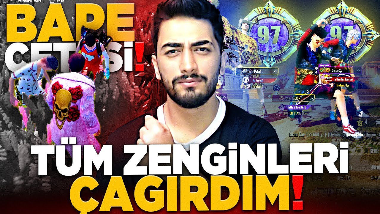 BAPE ÇETESİ BENİ SIKIŞTIRDI! TÜM ZENGİNLERİ ÇAĞIRDIM! | PUBG Mobile