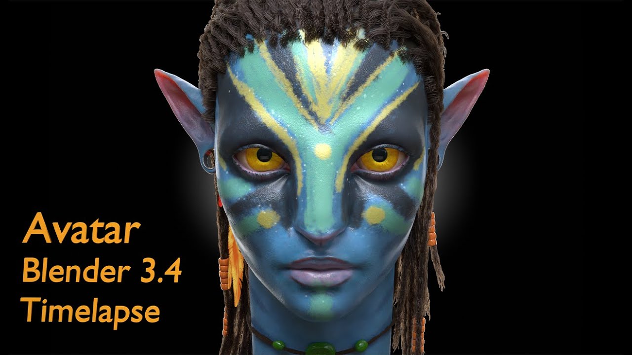 Blender character modeling Timelapse - Avatar Neytiri