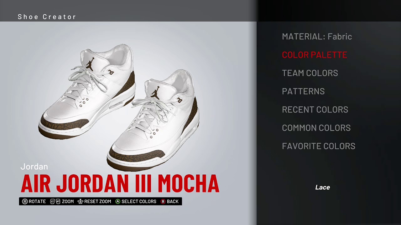 NBA 2K19 Shoe Creator - Air Jordan 3 