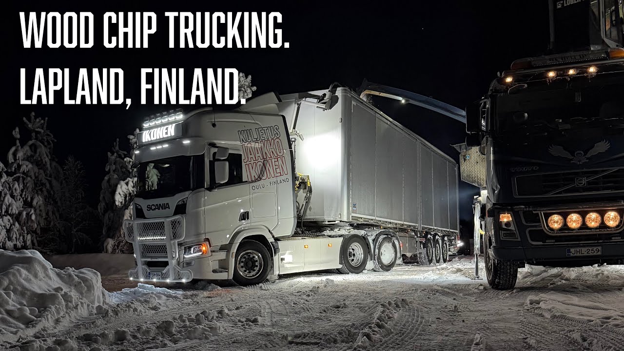 POV Wood Chip Trucking - Kittilä, Finland. 
