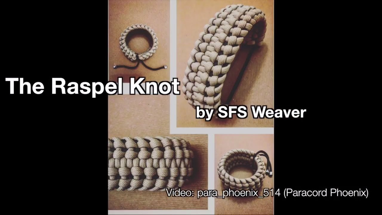 The Raspel Knot Paracord Bracelet design by SFS Weaver 6-Strand without buckle.