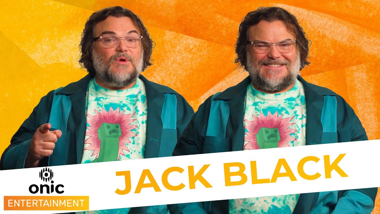 Jack Black wants to move in with this interviewer's mum | A Minecraft Movie Interview