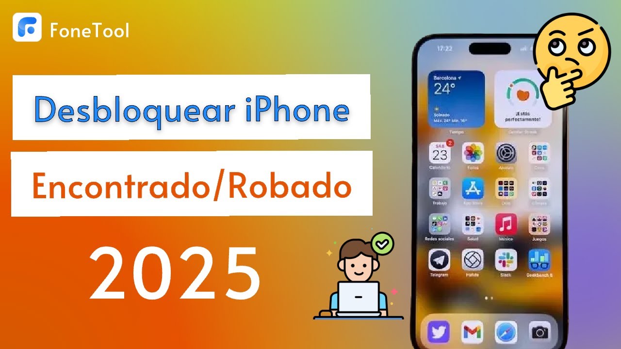 ⭐️Cómo desbloquear un iPhone encontrado/robado sin saber contraseña🤫Quitar código o cuenta iCloud