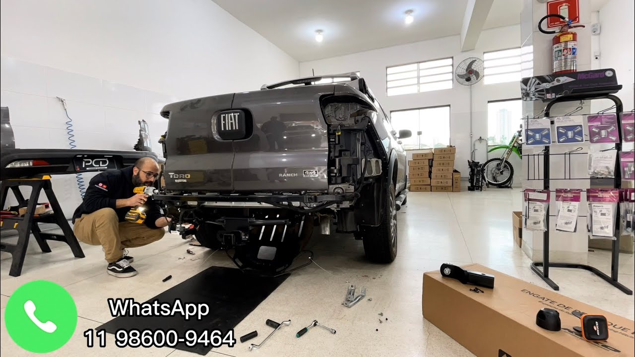 Fiat Toro Ranch 4x4 TD 2022 - Instalamos o Engate Reboque e Realizamos o Desbloqueio de Tela.