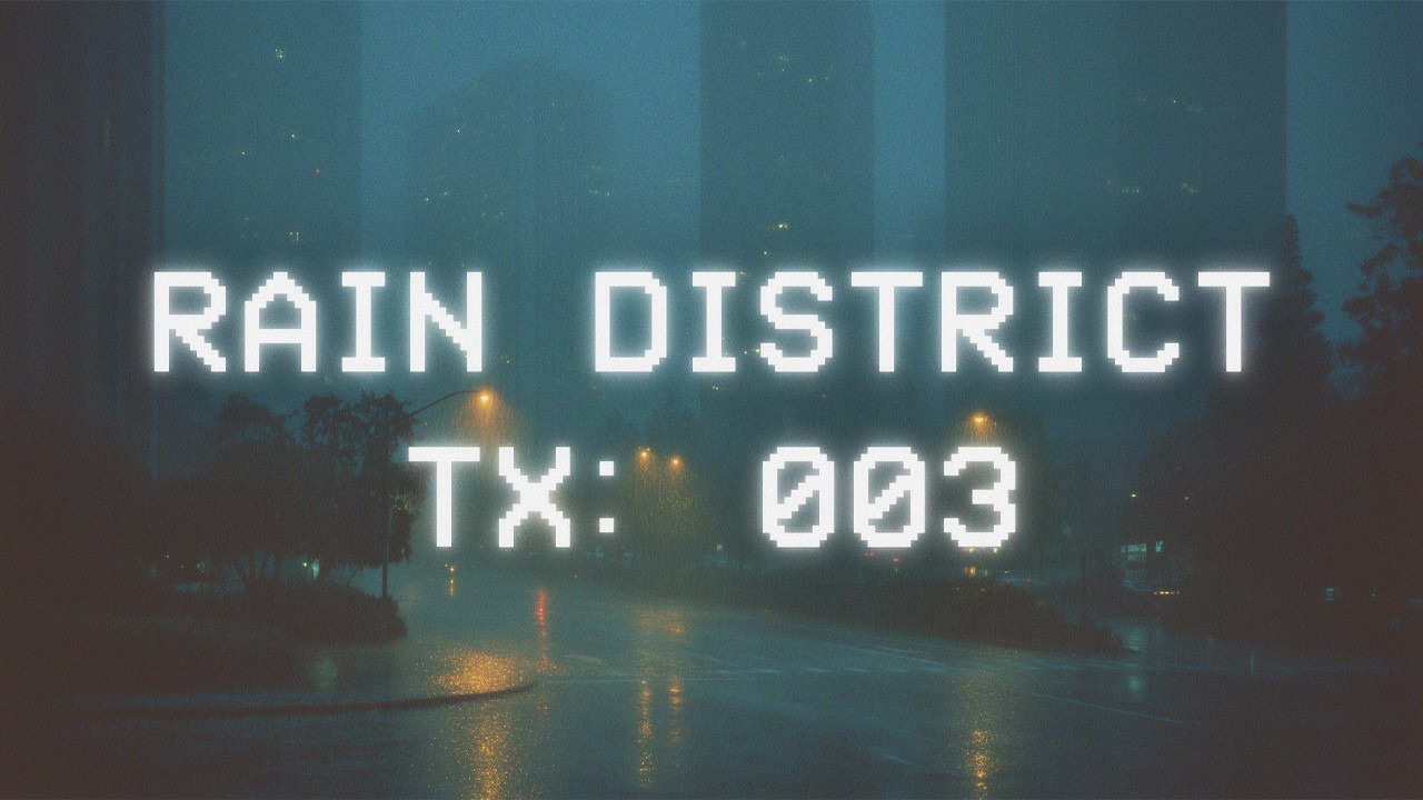 Rain District — Transmission 003 | Study & Focus Background Mix (Cyberpunk Ambient)