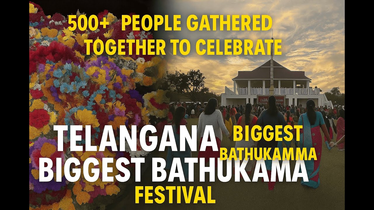 TTA Bathukamma -2025 Tampa Chapter. #bathukamma #tta #tampa #telangana #navratri #dussehra #flowers