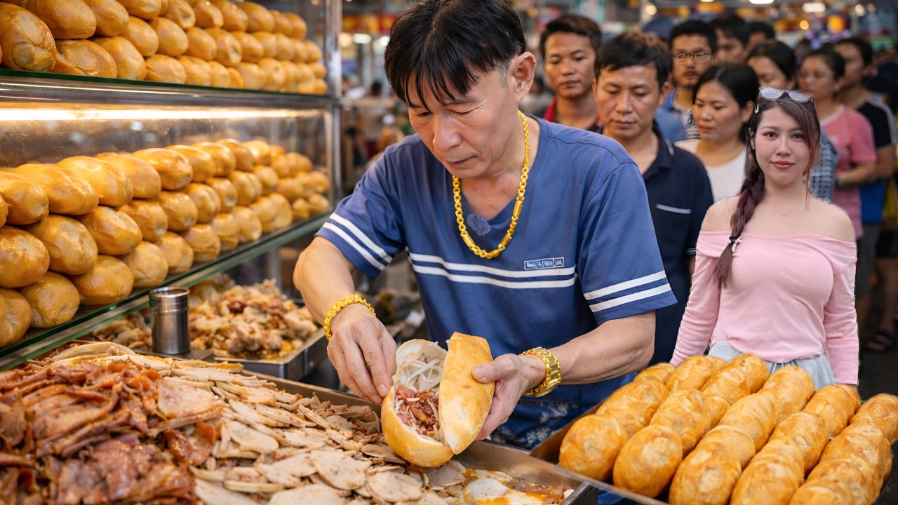 Đại gia đeo vàng bán ngày 1000 ổ bánh mì tới khuya, sau 1 năm giờ ra sao?