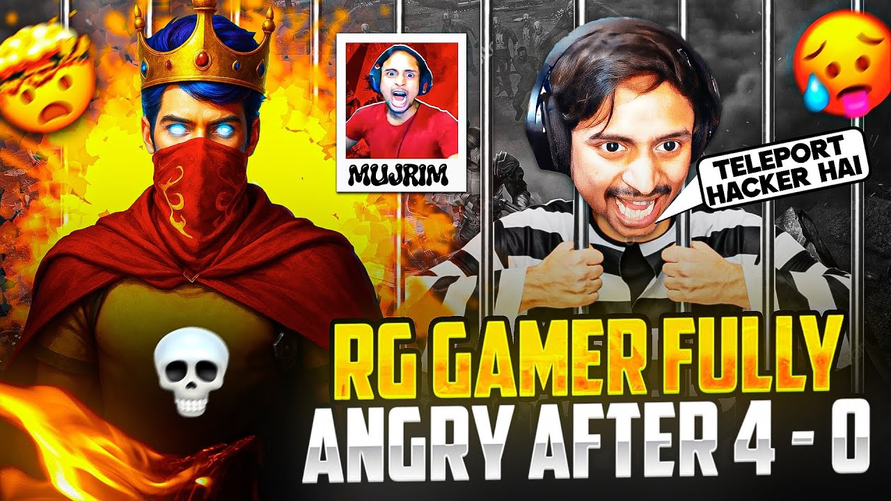 RG GAMER FULLY ANGRY AFTER 4-0 😈 WATCH IF YOU REALLY WANT TO LAUGH 🤣🔥 - GARENA FREE FIRE
