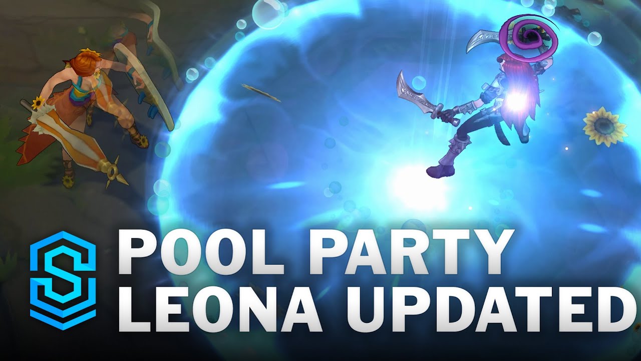 Pool Party Leona Updated 2022 Skin Spotlight - Pre-Release - League of Legends | Reworked Visuals