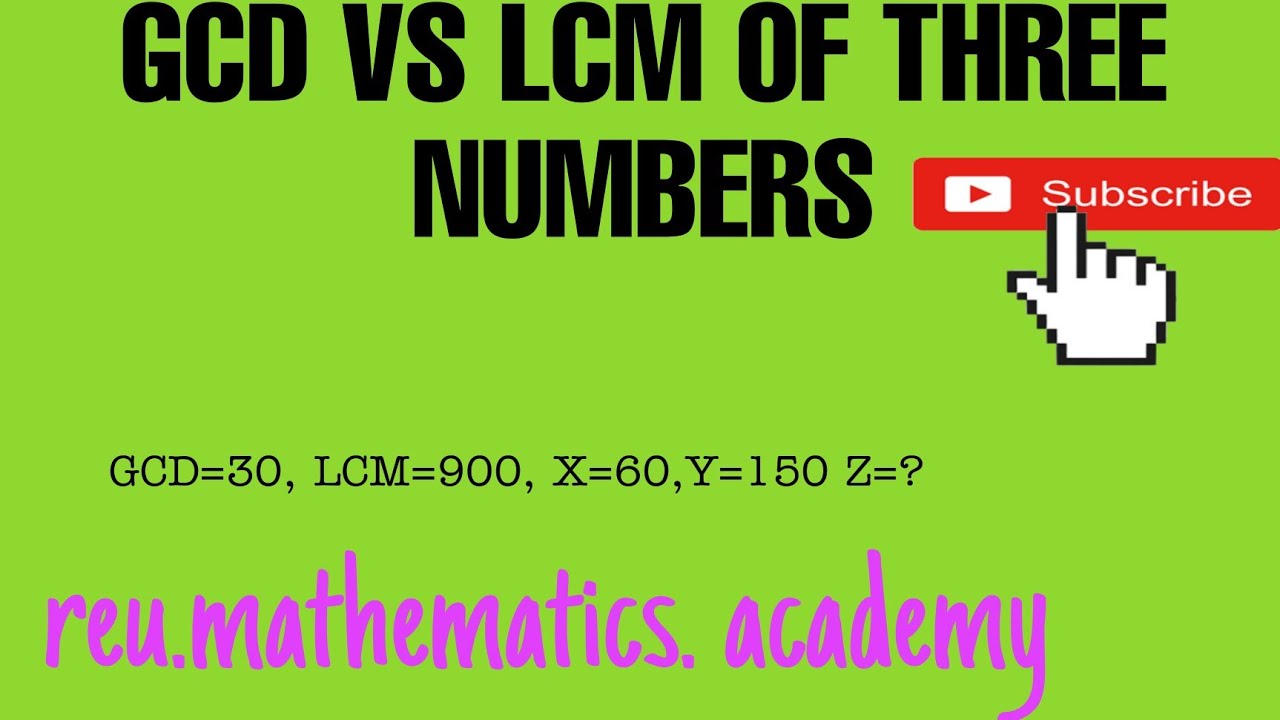 GCD vs LCM problem