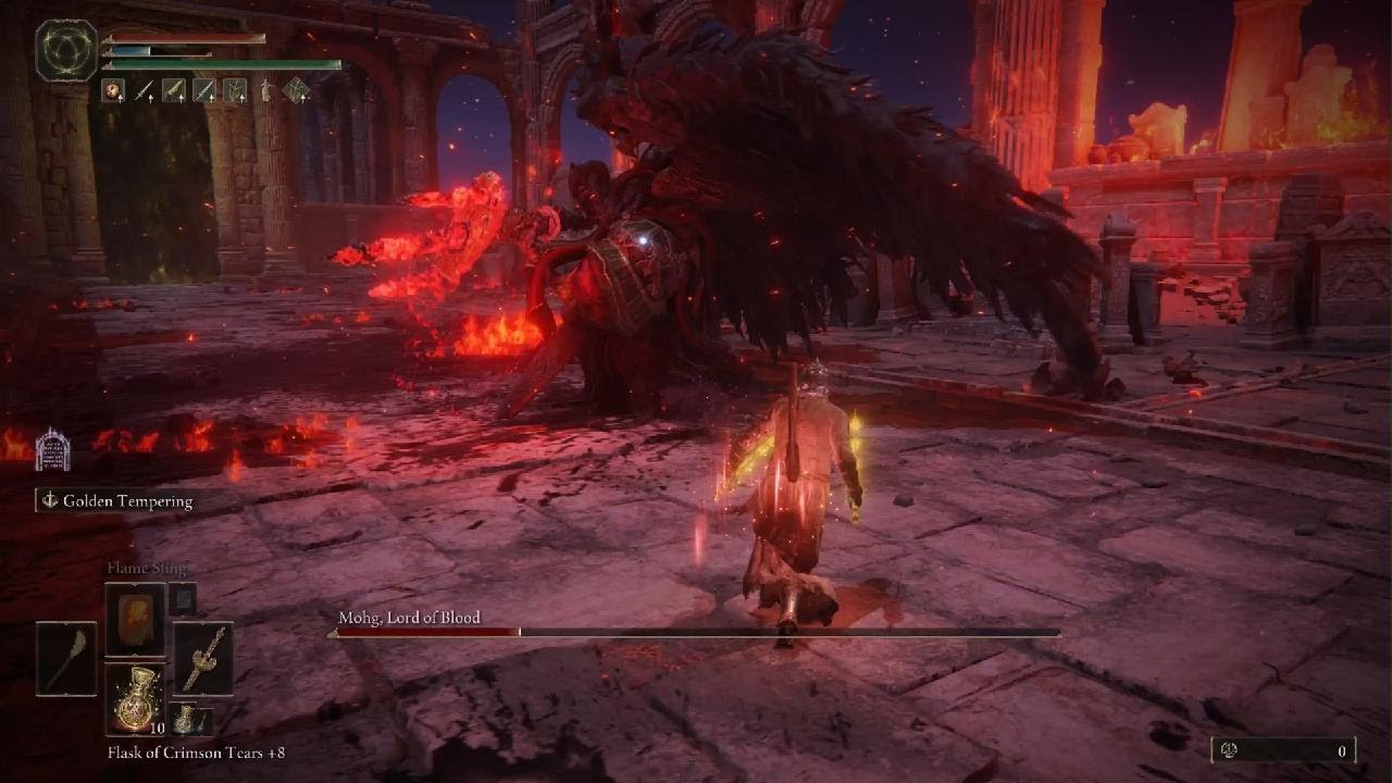 Mohg, Lord of Blood [Rl1, No Hit, All Bosses Region-locked Run]