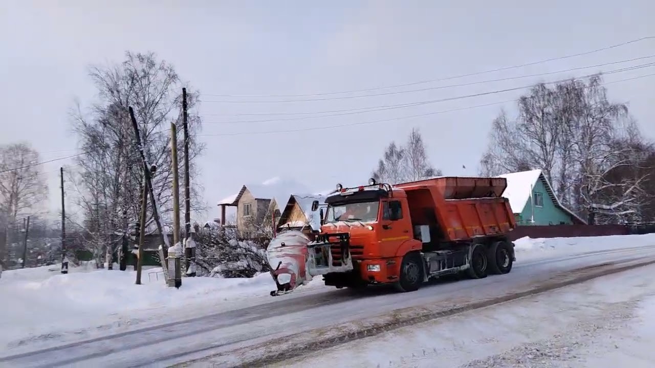 Очистка дорог от снега 290 часть