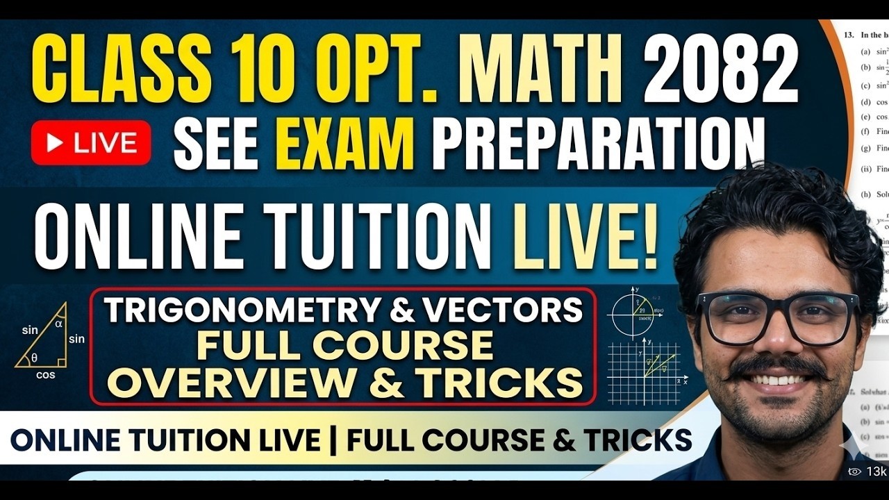 Class 10 Optional Math 2082 | SEE Exam Preparation | Online Tuition | Full Course Overview & Tricks