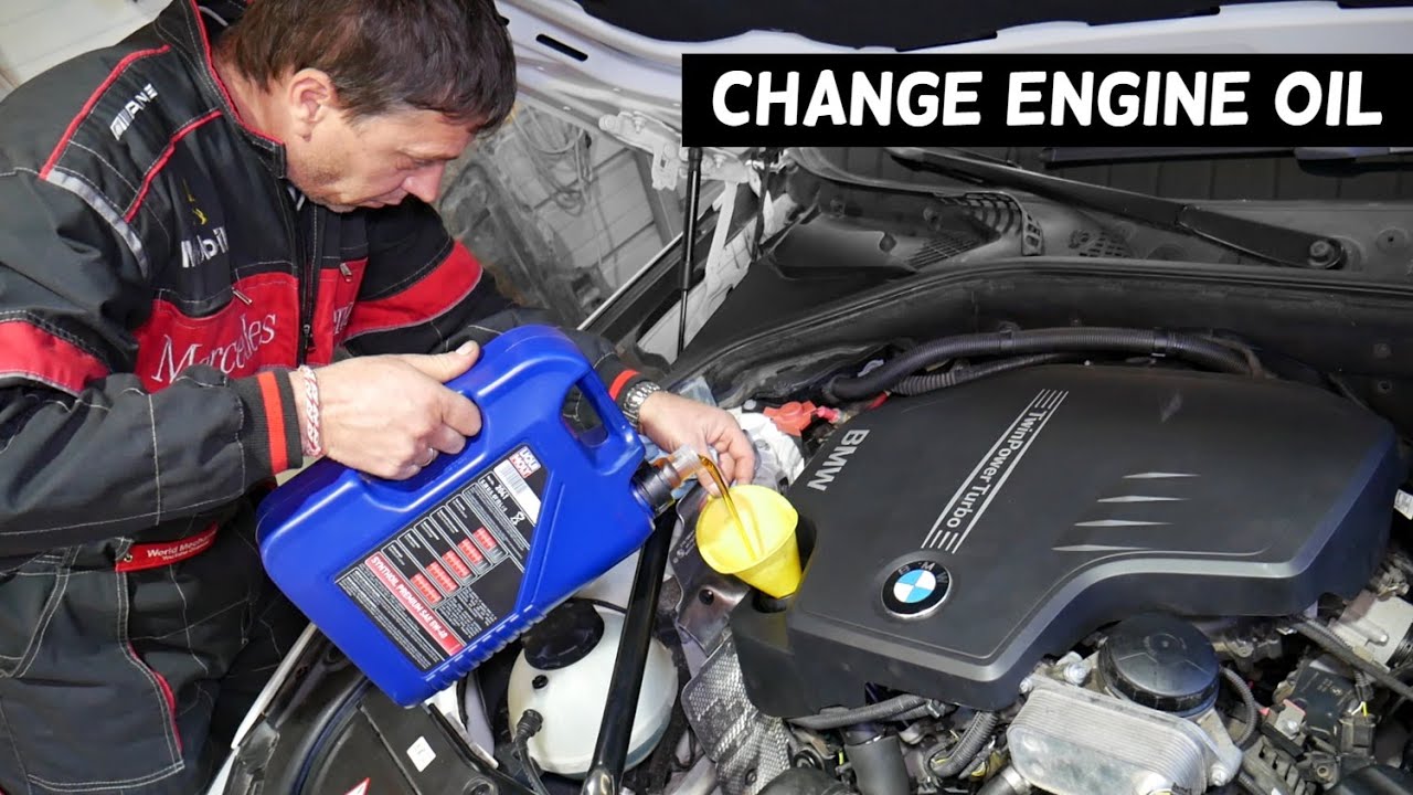 OIL CHANGE BMW 520i 528i 528xi 520xi 2012 2013 2014 2015 2016 2017