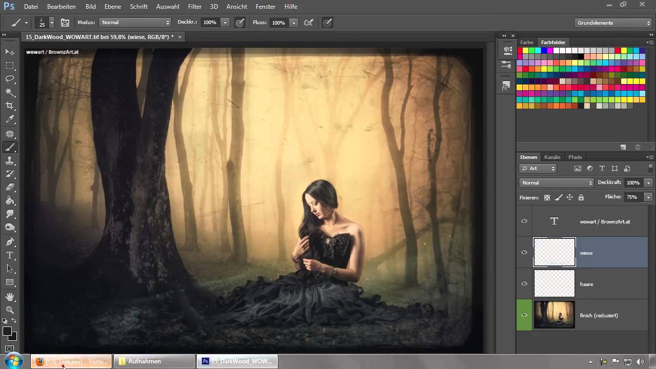 Auf einer mystischen Waldlichtung - The Dark Side of Photoshop