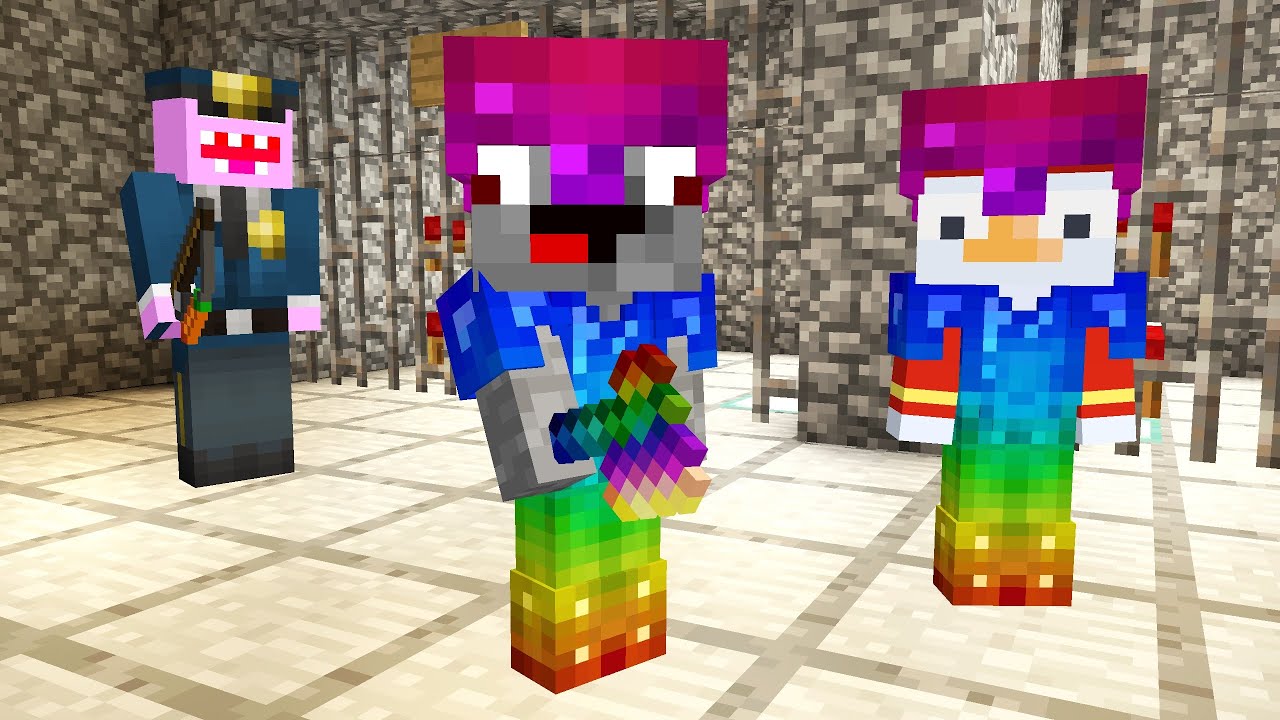 Ausbrechen mit Spectrite Items im Lucky Block Gefängnis