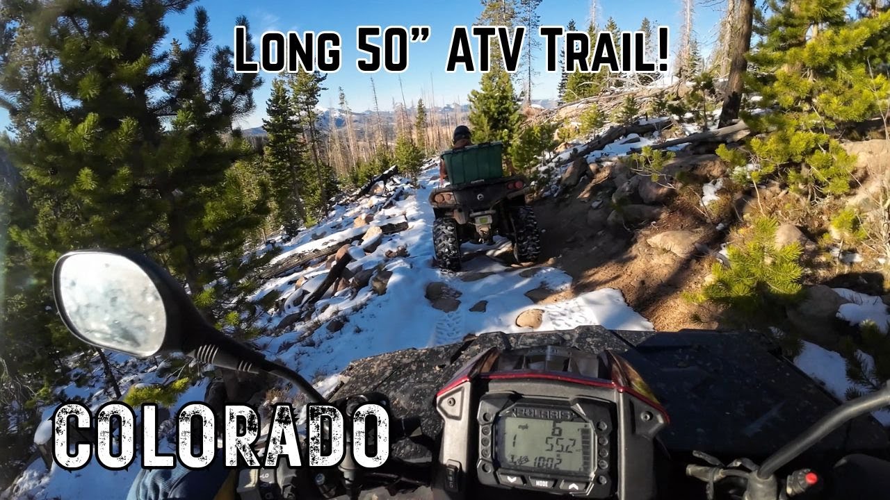 Colorado ATV Trails in the Snow! Polaris Sportsman and Can-Am Outlander