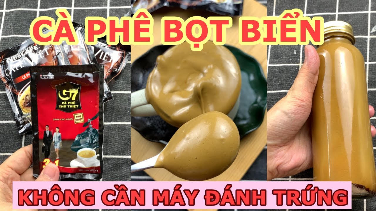 TỔNG HỢP TIKTOK cách làm cà phê bọt biển Dalgona Hàn Quốc theo trend