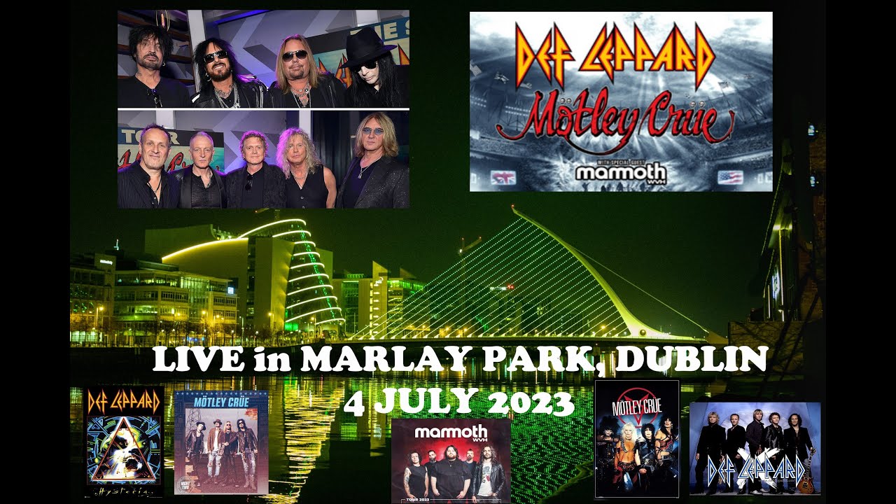 Def Leppard - LIVE Concert in Marlay Park, Dublin, Ireland -  4 July 2023 World Tour