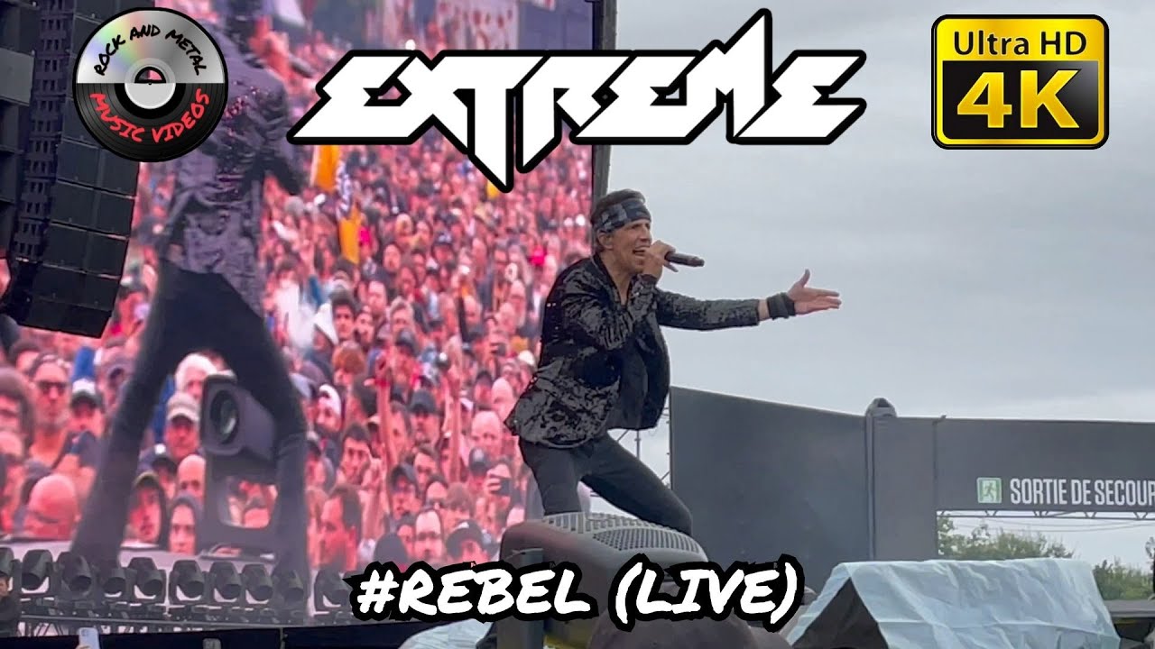 💿 Extreme - #Rebel [❗feat. NUNO BETTENCOURT+GARY CHERONE❗//  live at Hellfest 2024 // Ultra HD 4K] 💿