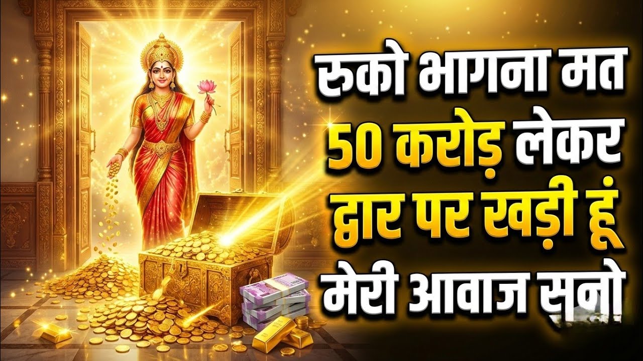 रुको भागना मत 50 करोड़ का धन लेकर द्वार पर खड़ी हु मेरी आवाज सुनो @MaaLakshmiMiracle 