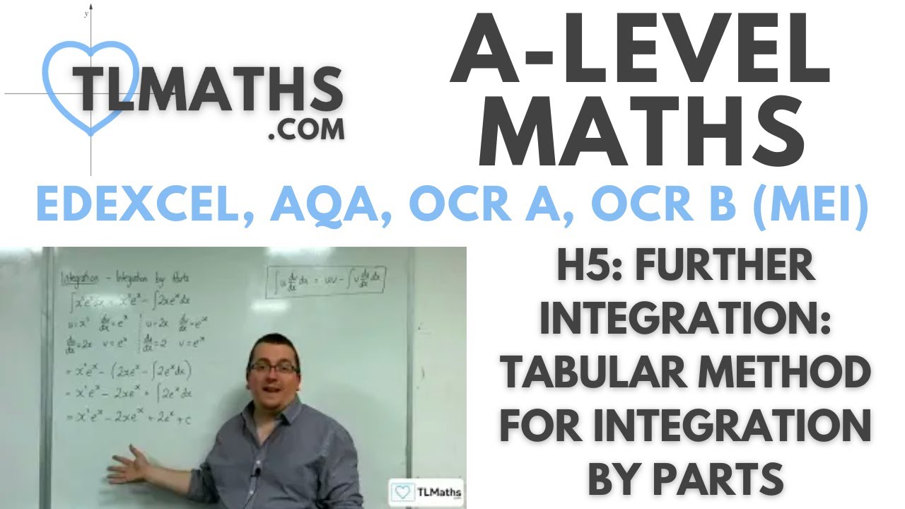 A-Level Maths: H5-38 Further Integration: Tabular Method for Integration by Parts