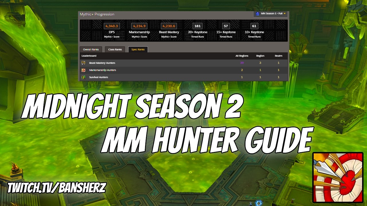 Midnight Season 2 MM Hunter Guide Talents & Rotation