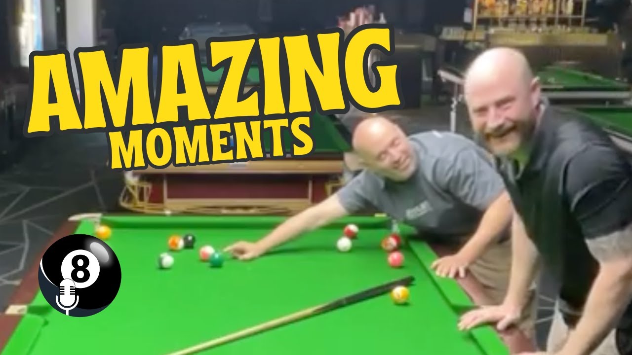 SKILL or FLUKE!  Reactions to crazy pool shots.