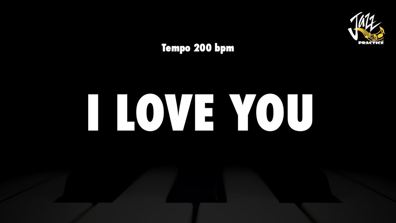 I Love You - Jazz Standard Backing Track
